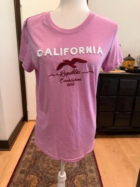 Reflex Pink "California Republic" Short Sleeve Tee
